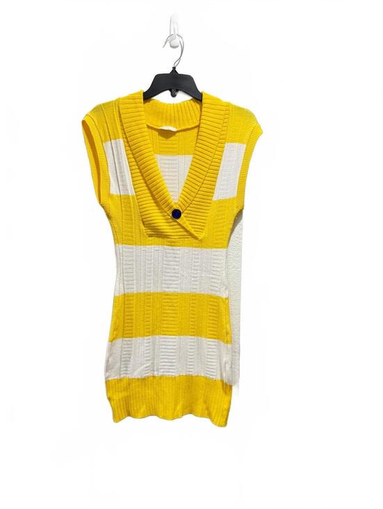 Dresses & Skirts - Lilly of the Vally Y2K Striped Ribbed Knit Mini Dress Sweater Vest Size Medium